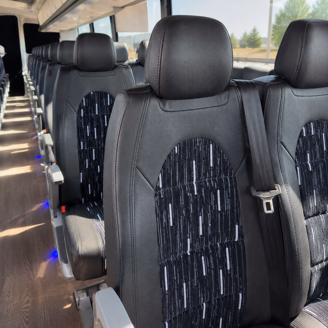 baltimore charter bus interior